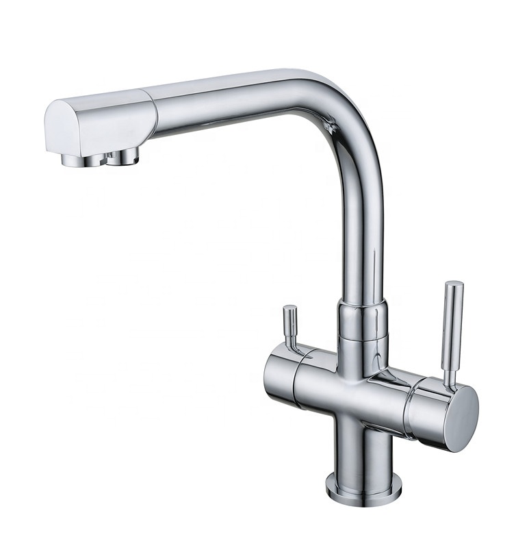 Triflow Deluxe Dual Handle Ro Water 3 Way Kitchen Faucet In Stocks Sk-3301